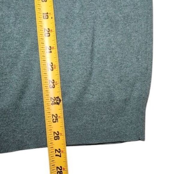 Polo Ralph Lauren Mens L 100% Pima Cotton V Neck Sweater Green Preppy Classic - Picture 9 of 10